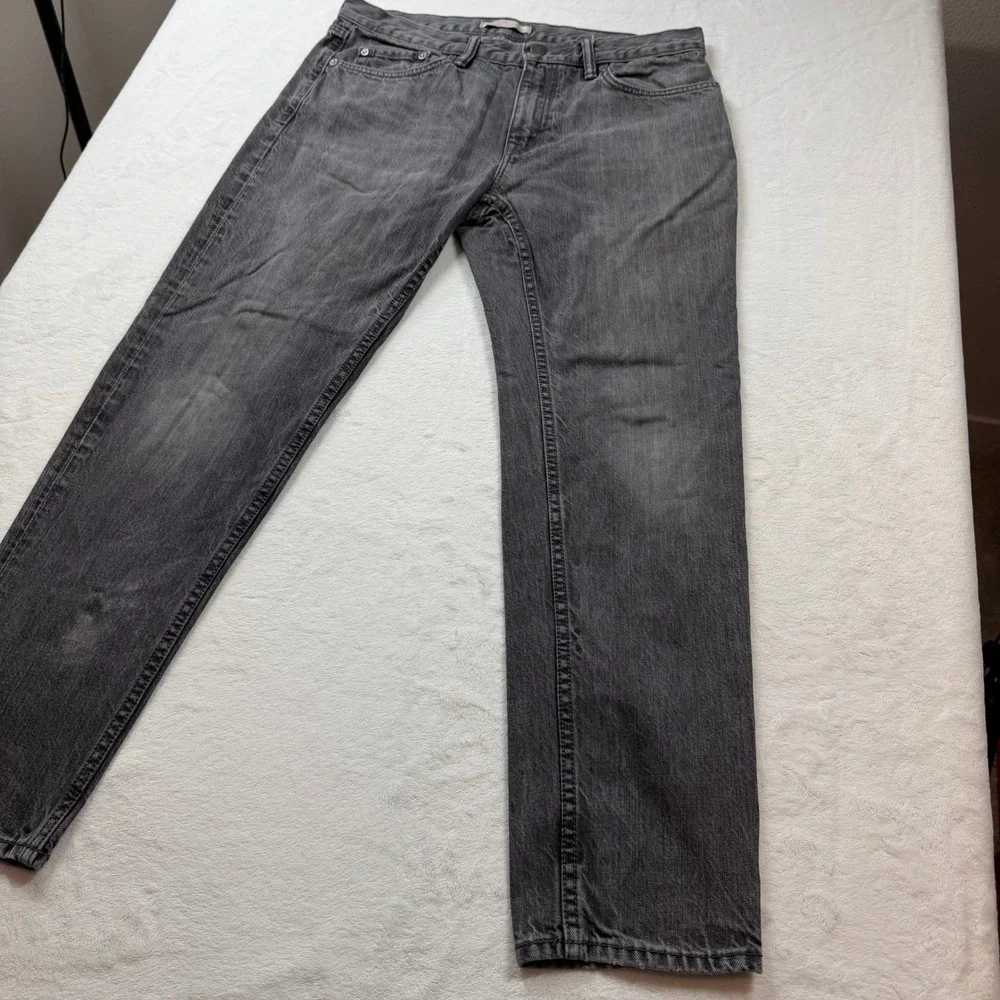 Banana Republic Heritage Jean Men 32 Grey Good Tapered Rinse S/373373-00 Fall 18